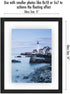 Americanflat 11x14 Floating Frame in Black with Polished Glass and Hanging Hardware Included - Also Use 8x10 or 5x7 Photos for Floating Effect - Horizontal and Vertical Formats for Wall