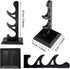 2 Set Wizard Wand Holder Wood Wand Display Stand Magic Wand Display Holder for Wand, Knife, Dagger, Table Counter Shelf Home or Office Display, Halloween Decor, Black (3 Tiers)
