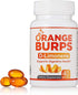 Orange Burps D-Limonene Softgels | Orange Peel Extract for Digestive Health | Non-Harmful Solution for Acid Reflux & Heartburn | Easy-to-swallow & each Bottle Contains 500mg, 40 Capsules | Gluten-Free