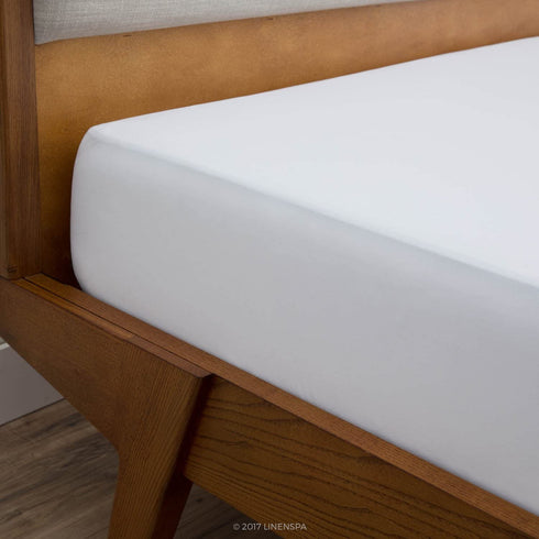 Linenspa Pillow Protector-Waterproof--Vinyl Free, Twin, Smooth 5-sided