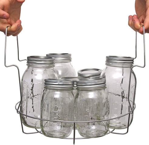 Kitchen Crop VKP Brands Canning Rack, 12.25" Diameter, Silver
