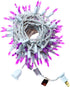 100 LED Purple String Lights, UL Certified Commercial Grade 35 Ft White Wire Always On Light String, for Indoor Outdoor Party, Garden.