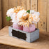 Mason Jar for Table Centerpiece Decorations - DIY Wood Tray with Flowers and Mason Jar, Table Centerpiece for Home Kitchen living Room Farmhouse Rustic Dining Table Decor (2 Pink Jar)