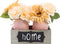 Mason Jar for Table Centerpiece Decorations - DIY Wood Tray with Flowers and Mason Jar, Table Centerpiece for Home Kitchen living Room Farmhouse Rustic Dining Table Decor (2 Pink Jar)