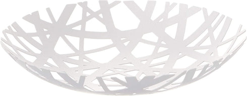 Yamazaki Home Bowl | Steel | Fruit Basket, One Size, White