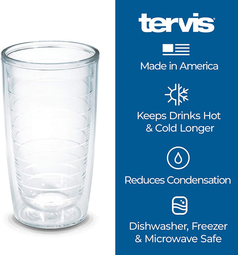 Tervis Made in USA Double Walled Ivory Ella Insulated Tumbler Cup Keeps Drinks Cold & Hot, 16oz, Pastel Ombre