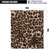 LIGHTINHOME Leopard Print Shower Curtain 60Wx72H Inch Wild Safari Skin Pattern Powerful Cheetah Cat Panthera Black Brown Fur Wildlife Waterproof Bathroom Home Decor 12 Plastic Hooks