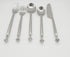 Stainless-Steel 5 Piece Premium Flatware Sets Including 2 Spoon 2 Fork and 1 Knife Easy Grip