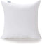 Acanva 16 x 16 Premium Hypoallergenic Polyester Stuffer Square Form Sham Throw Pillow Inserts, 16 in, White 2 Count