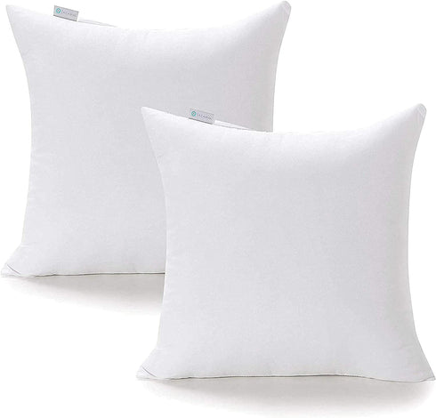Acanva 22 x 22 Premium Hypoallergenic Polyester Stuffer Square Form Sham Throw Pillow Inserts, 22 in, 2020 Newer Version
