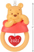 Hallmark Keepsake Christmas Ornament, Year Dated 2021, Disney Winnie The Pooh Baby's First Christmas, Porcelain