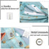 Beach Curtains Shower Decor, Nautical Seashells Starfish on Teal Wooden Board Ocean Bathroom Shower Curtain Liner, Turquoise Fabric Bathroom Accessories Set with Hooks, 72 x 72