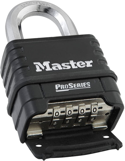 Master Lock-1178 Combination Padlock, Bottom, Black/Silver
