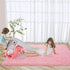 HQAYW Modern Fluffy Area Rug, Shaggy Rugs for Bedroom Living Room Ultra Soft Shag Fur Carpets for Kids Girls Nursery Plush Fuzzy Rug Cute Home Decor Rug, 3' x 5', Pink
