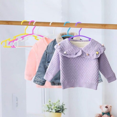 Baby Clothes Hangers Baby Hangers for Closet Kids Hangers Infant Hangers Children Hangers Child Hangers (50Pack, Mutilcolor)