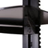 Fenge 2 Tiers Av Shelf Wall Mount Shelf Black Bracket Stand for AV Receiver Component Xbox Cable Boxes Gaming Systems