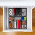 VyGrow Drawer Organizer Tray with Adjustable Compartments,6 grid,Metal Mesh,Storage Box Set for Office,Bathroom, Kitchen, Makeup, Art Supplies,tool,Black,1 PACK,12.87x8.73x1.96 Inchs