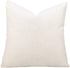 cygnus Set of 2 White Linen Patchwork Faux Leather Throw Pillow Covers for Couch Living Room Bedroom, Modern Accent Decor Square Cushion Covers 18X18 inch, Brown and White