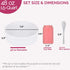 Souffle Dish Ramekins for Baking 48 Oz, 1.5 Quart Large Ceramic Oven Safe Round Fluted Ramekin Bowl with Mini Condiment Spoon for Soufflé Pot Pie Casserole Pasta Roasted Vegetables Baked Desserts