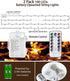 FilFom Battery Operated String Lights, 2 Pack 36ft 100 LED Fairy Lights With Remote, IP65 Waterproof Twinkle Lights 8 Mode Warm White Christmas Lights Outdoor for Bedroom Tree Indoor Party Decorations