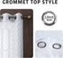 Rama Rose White Sheer Window Curtains Design with Wave Pattern for Teenage Room,1 Panel Grommet,54 Inch by 84 Inch