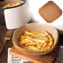 Air Fryer Disposable Paper Liner, Non-stick Disposable Air Fryer Liners, Baking Paper for Air Fryer Oil-proof, Water-proof, Parchment for Baking Roasting Microwave (100Pcs -6.3inch, Square -Natural)