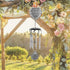 BANBERRY DESIGNS Memorial Windchimes - I Thought of You with Love Today Poem Engraved on This Wind Chime - Angel Wings Wrapped Around a Heart and Teardrop Charm - in Loving Memory Chimes