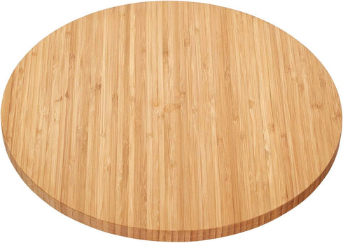 Home Intuition 13.5-inch Round Bamboo Lazy Susan Turntable Organizer, Spice Rack Cabinet Organizer for Kitchen Pantry, Shelf, Counter, Table and More