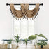 Thick Chenille Waterfall Swag Valances for Living Room Rod Pocket Valance Curtains for Kitchen (Coffee, 30" W x 22" L | 1Panel)