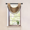 Thick Chenille Waterfall Swag Valances for Living Room Rod Pocket Valance Curtains for Kitchen (Coffee, 30" W x 22" L | 1Panel)