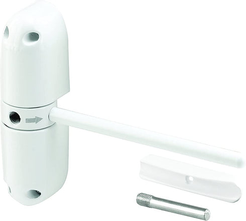 Prime-Line Astra KC10HD Safety Spring Door Closer by Prime-Line Easy to Install to Convert Hinged Doors to Self-Closing Diecast Construction (4-1/4? White, Non-Handed)
