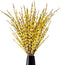 Starryle 10Pcs 29.5'' Long Artificial Flowers Stem Fake Jasmine Flower Faux Jasmines Plant for Home Bathroom Living Room Farmhouse Wedding DIY Flower Vase Decor (Yellow)