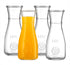 Glass Carafe LOVE Drink Pitcher - 4 Pack - Elegant Wine Decanter, Narrow Neck For Easy Grip, Wide Mouth for Classic Pouring - Great for Parties and Events, 500 ml, by Kitchen Lux