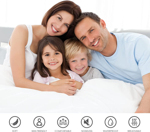 Utopia Bedding Waterproof Premium Zippered Mattress Encasement - Fits 12 Inches Mattress (Queen)