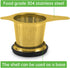 Two Pack Tea Infuser Basket Stainless Steel Tea Strainer Tea Filter With Small Strainer And Lid Tea Diffuser For Loose Tea Superior Brewing Experience (Two pack gold)