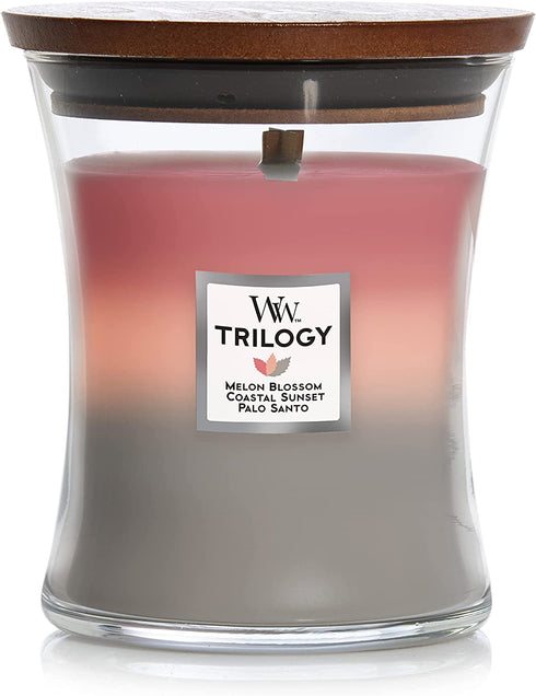WoodWick Shoreline Medium Hourglass Trilogy Candle, 9.7 oz.
