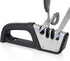 Labraca 4-in-1 Knife Sharpener, Best Chefs choice Knife Sharpener to Help Repair, Restore, and Polish Blades and Sscissor Sharpener, Black