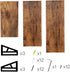 QEEIG Farmhouse Floating Shelves Bathroom 6 inch Deep Wall Shelf for Bedroom Mounted Shelving Dinning Living Room Wide Shelfs Farmhouse Kitchen Storage Rack Set of 3, Rustic Brown FS635-023BN