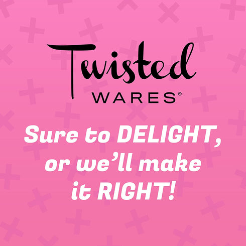 Twisted Wares Oven Mitt - Let's GET Baked - Funny Pot Holder, Heat Resistant Glove - Black