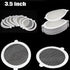 Disposable Hair Catcher for Shower Drain , 25 Pack, 3 1/2 Inch Mesh Shower Drain Covers, Stick on Bathroom Hair Catchers Drain Protector