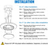 Closet Lights Motion Sensored Indoor Ceiling Mount LED- 10W 5000K Closet Stair Porch Ceiling Pantry Motion Activated Light, 6-7/8 Inch 90CRI 600lm Hardwire to Junction Box, No Battery, Damp Rated ETL