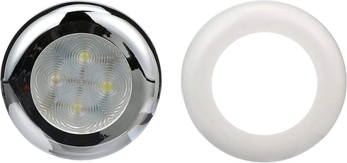 Seachoice LED Courtesy Interior Light Chrome/White Bezel