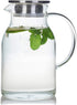 68 Ounces Glass Pitcher with Lid, Heat-resistant Water Jug for Hot/Cold Water, Ice Tea and Juice Beverage
