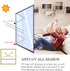 WochiTV Window Tint for Home, One Way Privacy Window Film, Glass Mirror Tint Non Adhesive Static Cling UV Blocking Heat Control Reflective Solar Vinyl Film (Silver-Brown 23.6 in x 6.56 Ft)