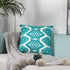 Teal Farmhouse Embroidered Decorative Pillow Covers Morocco Boho Diamond Couch Sofa Throw Cushion Cases Living Room Pillowcases,Pack 2,18x18