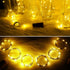 Wine Bottle String Lights with Cork,18 Pack 20 LED Warm White Mini Silver Copper Wire Fairy Lights Fit DIY Party Wedding Table Centerpieces Decor (Warm White)