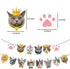 Koyatti Cat Theme Birthday Party Decorations Set,Cat Lover Birthday Party Supplies for Kids Girls,16 MEOW Balloons,Cat Face Banner and 24 Cupcake Toppers,A Big Happy Birthday Caketopper