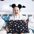 Toddler Pillowcase 2 Pack, 14'' x 20'' Travel Pillow Case Cover for Babies, Kids, Boys and Girls, Soft and Breathable Small Pillow Cases with Envelope Closure, Black Star Print
