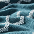 BOURINA Fluffy Chenille Knitted Fringe Throw Blanket Lightweight Soft Cozy for Bed Sofa Chair Throw Blankets, Teal 50" x 60"€¦
