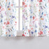 Fragrantex Print Flower Red Kitchen Curtains 45 inch length Multi-Color Linen Texture,Small Window Curtains Travel Trailer Rustic Farmhouse Floral Sheer Tiers Curtains 2 Panels Rod Pocket 28"W x 45"L